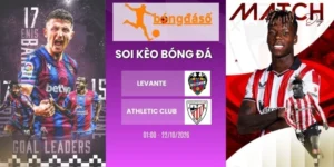 Soi kèo bóng đá Levante vs Athletic Club, La Liga - 22/10/2026