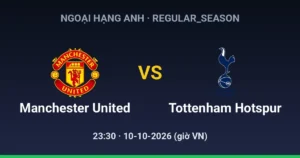 Manchester United FC vs Tottenham Hotspur FC